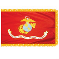 Marine Corps 3' x 5' Nylon with Pole Hem and Fringe